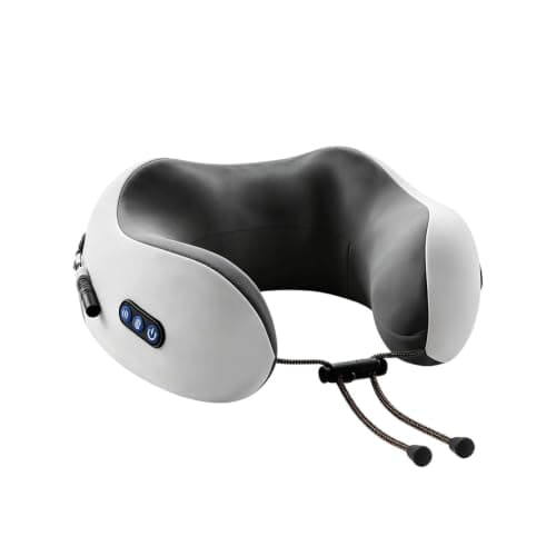 Massage Neck Pillow - 3 Levels Electric Ergonomic Quiet Support With Heat