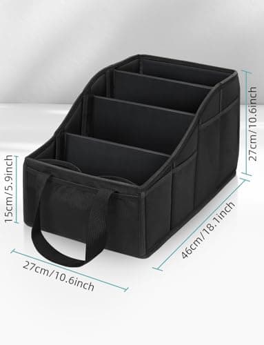 YOHOOLYO Car Seat Organiser with 4 Compartments, 4 Cup Holders — view 6