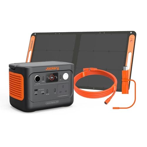 Jackery Solar Generator 240 v2, 256Wh Power Station with 100W Solar Panel