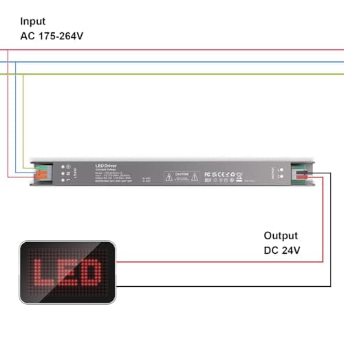 Constant Voltage Slim Driver 24V 60W 2.5A, for LED Strips Mirror Light MR16 — view 4