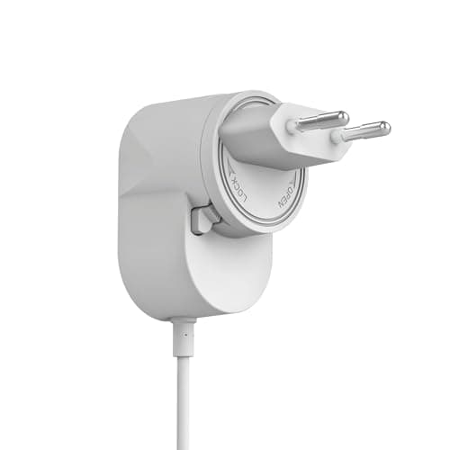 Yale - AC Power Adapter - EU & UK Power Modules - Continuous Power Supply - 8m cable - Spade Connectors - Power from Indoor Socket - Compatible with Yale Smart Video Doorbell — view 3