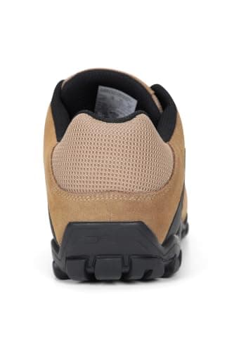 Mountain Warehouse Curlews Mens Waterproof Walking Shoes - Quick Drying Hiking Boots, Suede & Mesh Outer Material Outdoor Shoes, Rubber Sole - Ideal for Everyday Use, Dark Beige, 12 UK — view 3