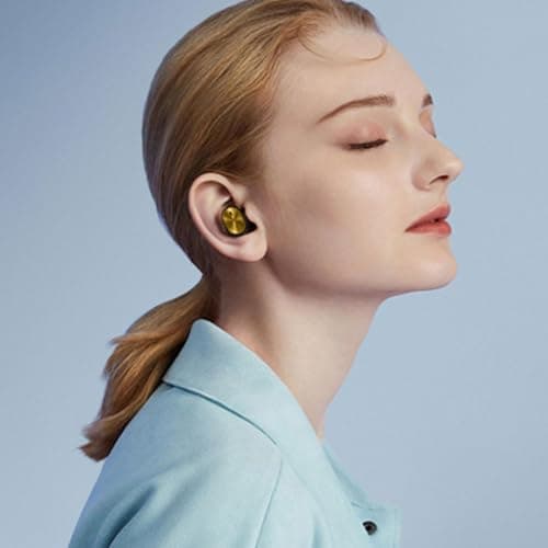 Mini Wireless Earphone - Single Wireless Earbud, Black Gold Earbuds — view 2