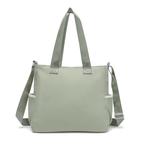 Phaoullzon Crossbody Cute Bag for Teens Kawaii Messenger Purse Nylon Shoulder Tote Bags, Green, Large(could fit 14" laptop), Large(could Fit 14" Laptop) — view 5