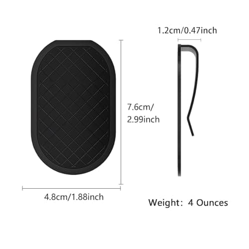 Autotide Metal Golf Bag Landing Pad, Industrial-Grade Rigid Clip for Magnetic Golf Equipment and Accessories. Secure Hold and Easy Access for Rangefinders. Magnetic Golf Gear Compatible，Black — view 6