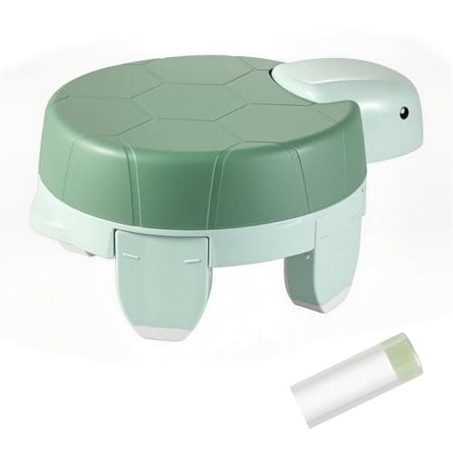Travel Potty for Toddlers Foldable Potty Training Toilet Seat with Storage Bag for Camping (Green)