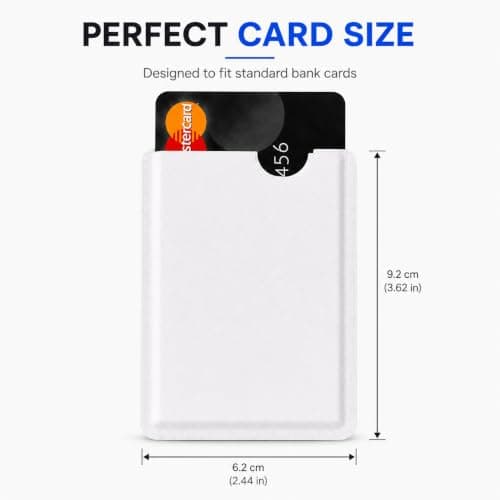 ASPIRE UK 5 x RFID Blocking Sleeves for Credit Debit and ID Cards Contactless Protection Aluminium Anti Scan Wallet Purse Card Protector Slim Security Sleeves for Everyday Use Travel — view 2