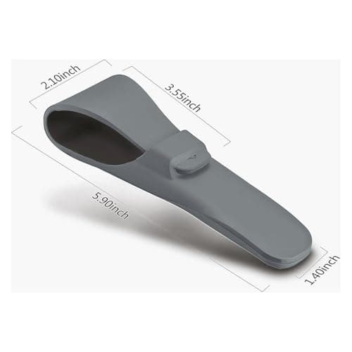 1PCS Travel Razor Case - Silicone Razor Protective Cover - Manual Safety razor Holder - Waterproof Shaver Storage Case - Travel Camping Hiking Use - Grey — view 2