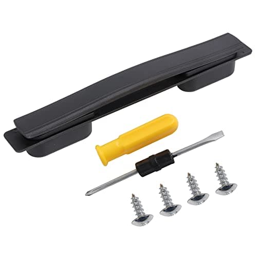 Mxfans Black Plastic Suitcase Luggage Handle Replacement Flexible Handle 21.5cm with B113 Screw