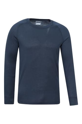 Mountain Warehouse Talus Mens Isotherm Base Layer Top Navy (Ro M — view 3