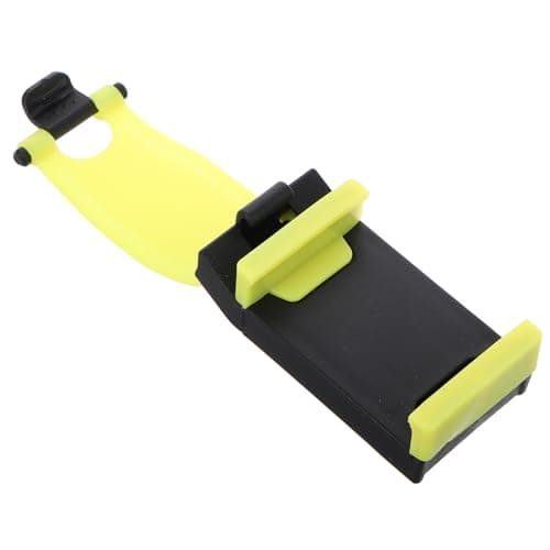Lurrose Yellow Adjustable Steering Wheel Mobile Phone Holder Car Mount Quick Hook Design Cellphone Stand Compatible with Various Smartphones