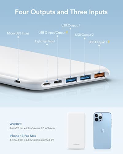 Charmast 26800mAh Power Bank,15W Ultra Slim USB C Portable Charger — view 4
