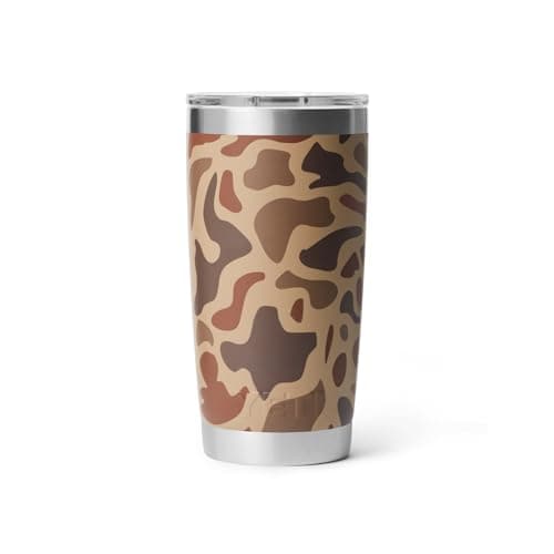 YETI Rambler 20 oz Tumbler, Stainless Steel, Vacuum Insulated with MagSlider Lid, Wetlands Camo — view 5