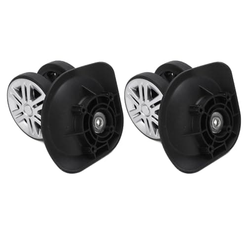 Suitcase Casters Mute Double Row Wheels for Luggage Repair, 2 Pack for Travelers — view 3