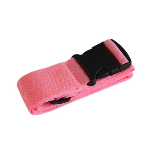 Luggage Baggage Strap Strong Extra Safety Adjustable Travel Tie Belt 13 Colours (Colour 8 Pink) — view 2