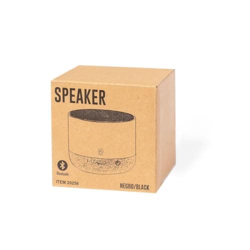 Sawfish Personalised Speaker Moore Bluetooth Speaker 3W with Recycled Aluminium & Cork Base | Wireless Bluetooth Portable Speaker — view 3