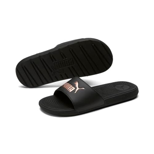 Puma Women Cool Cat 2.0 Wns Slide Sandals, Puma Black-Rose Gold, 6 UK — view 4