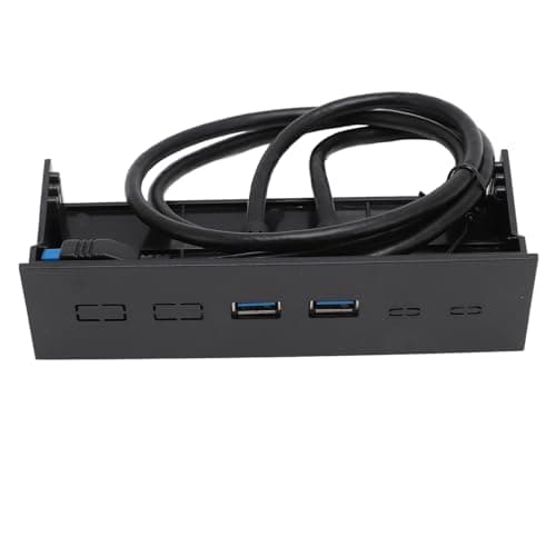 SALALIS 5.25 Inch Front Panel USB Hub, Dual Port 5Gbps — view 3