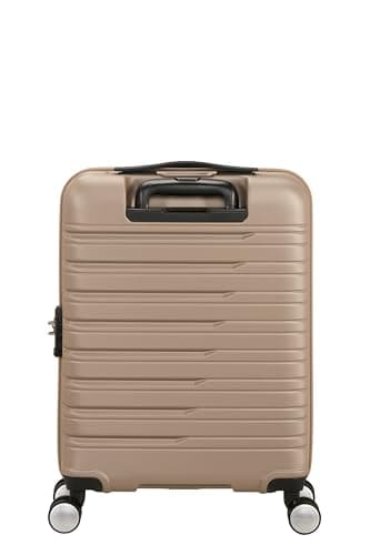 American Tourister Flashline - Hard case Hand Luggage 55 x 40 x 20 cm - Cabin Trolley for Ryanair & Most Airlines, 34 L, Ivory Gold — view 4