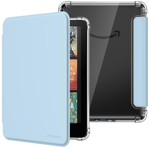 MoKo Case for Kindle Paperwhite 12th Gen & Colorsoft 2024, Sky Blue