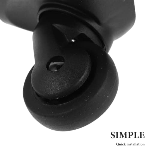 Operitacx 2pcs Universal Suitcase Replacement Wheels with Screws, Super Silent Double Row Wheels Made of Sturdy Pp and Pet, Suitable for Trolley and Luggage Repair in Busy Travel — view 3