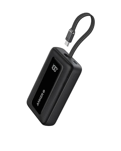 Anker Power Bank,10,000mAh 30W with USB-C Travel Essential Portable Charger