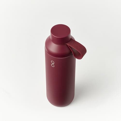 Ocean Bottle Peak Water Bottle 710ml | Slim Stainless Steel Design | Leak Proof, Dishwasher Safe and BPA Free | Suitable for Hot, Cold and Carbonated Drinks | Eco Friendly Bottle (Maroon Dusk) — view 2