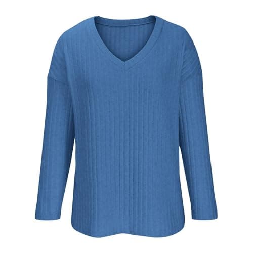 Ladies Loungewear Sets UK Womens Tracksuits Travel Sets for Women Clothes Co Ord Womens Two Piece Outfits Leisure Suits Airport Outfit Knitted Long Sleeve Blouse and Pant Set — view 6