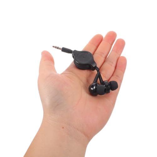 2pcs Retractable Earbuds with 3.5mm Plug, Adjustable Cord for Travel — view 4