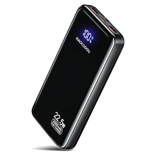 XIAOCODOU Power Bank Fast Charging 20000mAh 22.5W Portable Charger USB-C Powerbank with LCD Display Battery Pack Compatible with iPhone 17 16 15 14 13 Android and more (P11D)