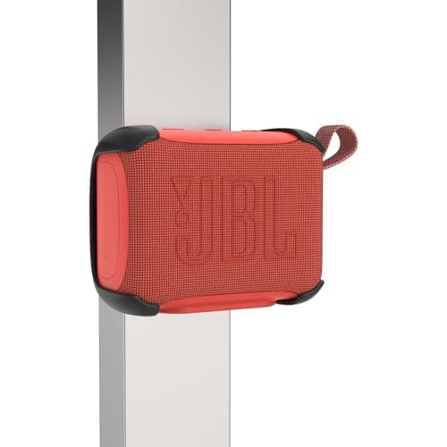 HOLACA Case with Strap for JBL GO 5 Bluetooth Speaker, Magnetic Protective Cover with ABS Hard Shell, Integrated Cinch Strap & Strong Magnet for Gym, Bike, Car Mount