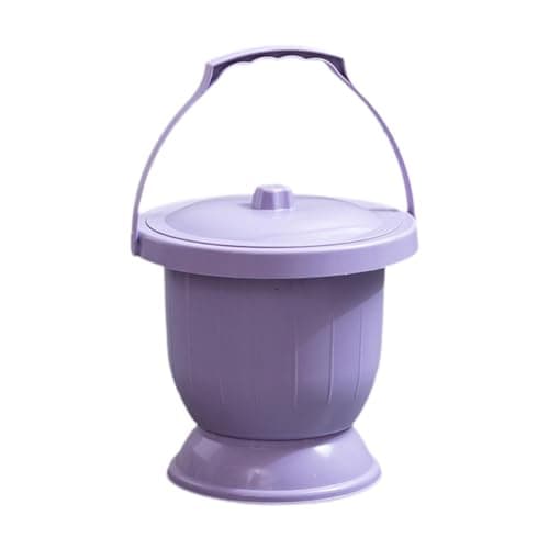 ChuYiElegance Portable Urinal Pot with Lid for Camping and Travel, Purple S