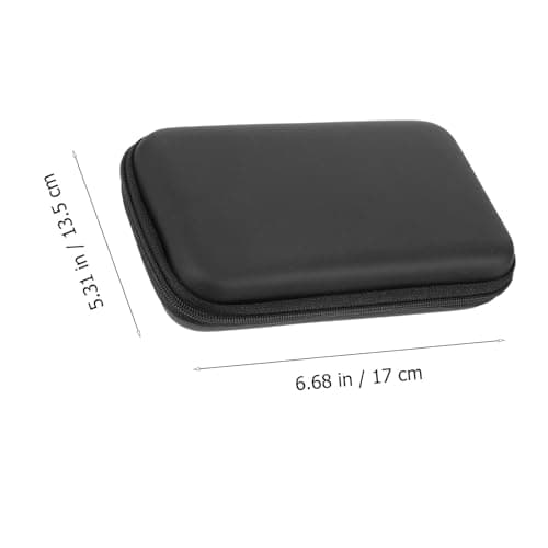 HYTROVE 2pcs Travel Organizer Bags for Power Bank and Memory Cards, Eva Material Multi-partition Design, Multiple Pockets and Mesh Pocket, Improved Portability and Protection Black — view 2