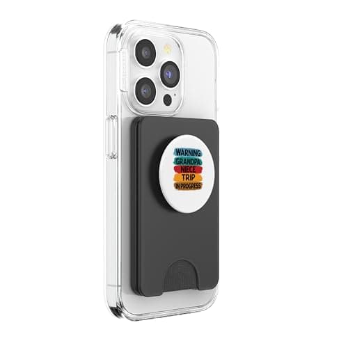 Warning Grandpa Niece Trip In Progress - Trip with Granny PopSockets PopWallet for MagSafe — view 4