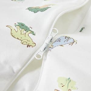 LULUMONKEY 1.5 Tog Baby Sleeping Bag 18-36 Months, Soft 100% Cotton Baby Wearable Blanket for Newborn Sleep Sack, Dinosaur — view 6