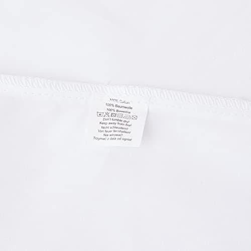 Babymam Baby Newborn Bedding Set Pillowcase + Duvet Quilt Cover 2 Piece to Fit Cot Crib Cradle Pram 120x90cm (White) — view 3