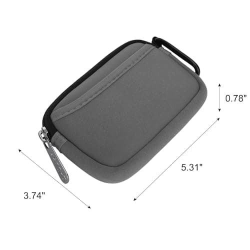 JINSI Mini Pouch Case Small Accessories Storage Organizer Tech Bag (Grey) — view 4