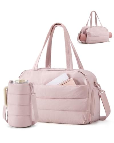 BAGSMART 25L Womens Gym Travel Bag, Shoe Compartment, Cabin Bag for Easyjet
