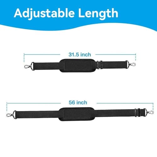 FJDRSIG Bag Strap,Universal Replacement Shoulder Strap with Carabiner — view 2