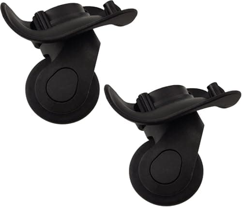 Flylin Luggage Suitcase Wheel 1 Pair, 360 Swivel Replacement for Trunk
