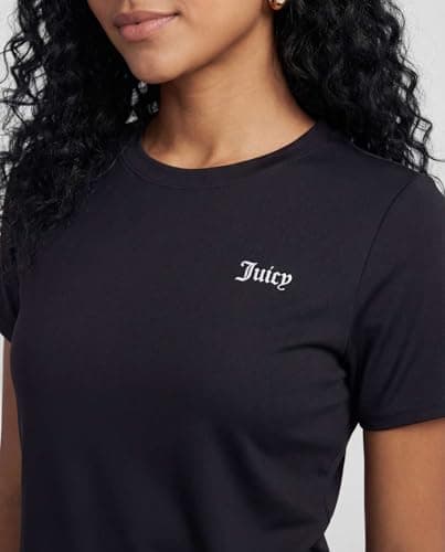 Juicy Couture 5PK Women's Short Sleeve Athletic T-Shirts – Workout Tops for Fitness, Yoga, Pilates, Gym & Activewear- Set 5, M — view 4