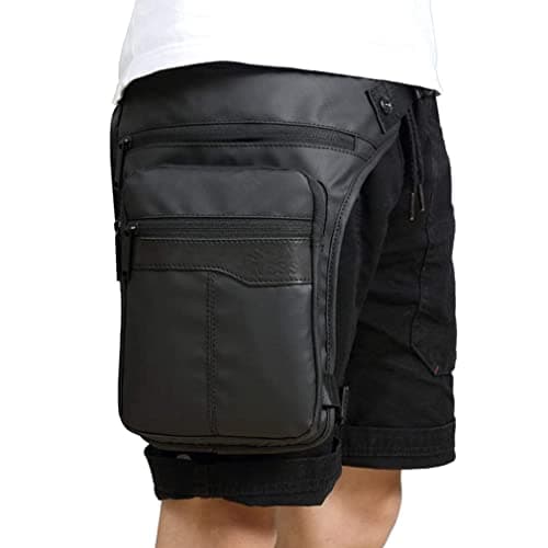 Oxford Hiking Waist Pack Drop Leg Bag for Men Women Travel Outdoor Sports Camping Fishing Motorcycle Riding Multi-Purpose Hip Bum Belt Crossbody Shoulder Fanny Pouch — view 2
