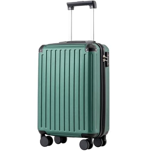 COOLIFE Cabin Suitcase 55x35x20 Ryanair EasyJet PC+ABS Hard Shell, TSA Lock