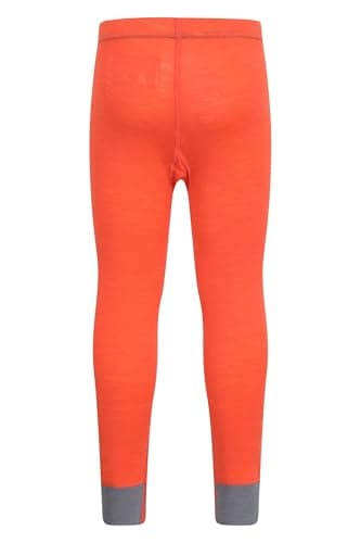 Mountain Warehouse Merino Kids Thermal Baselayer Pants Orange (13y — view 3