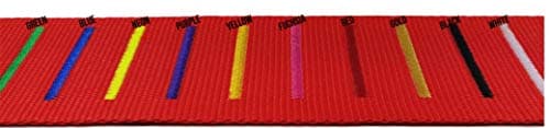 Personalised Luggage Strap with Name – Custom Embroidered Suitcase Belt 180cm x 5cm – Adjustable Travel Baggage Strap for Easy Identification – 100% Polypropylene Material (Red) — view 3