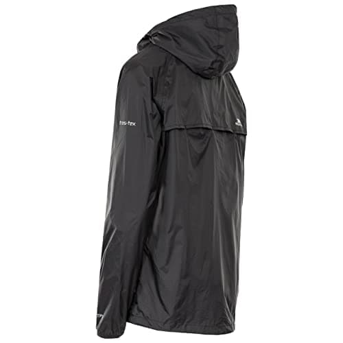 Trespass Womens Waterproof Packaway Jacket Qikpac Black in Size - 10 — view 3