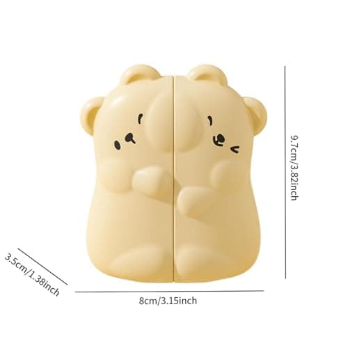 Baoblaze Small Electric Hand Warmer Rechargeable Lightweight Reusable Hand Heater 3 Temperature Settings Adjustable for Travel Outdoor, Yellow — view 3