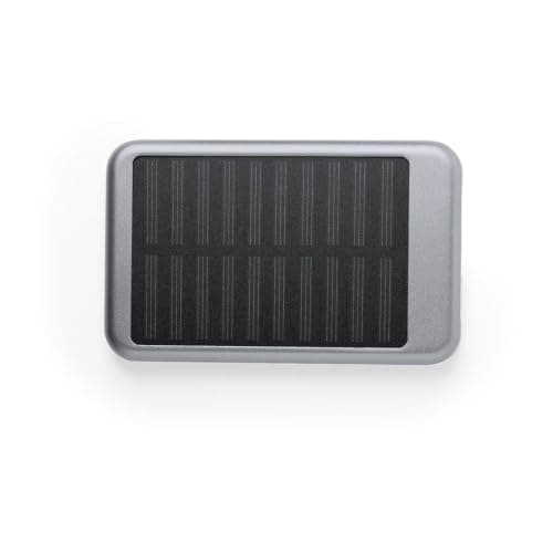 Sawfish Personalised Power Bank Diuk Bamboo Solar Power Bank 10000mAh with 5W Wireless Charging, Dual USB Outputs, USB-C and Micro USB Inputs — view 3