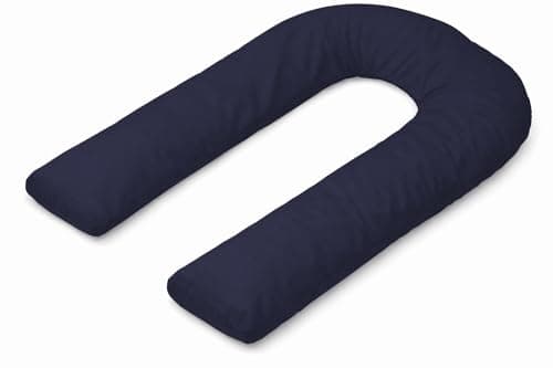 MIA U Shaped Pregnancy Pillow Case 100% Cotton Nursing Maternity Body Bolster Support Cover Zip Closure 9Feet (275cm) — view 2