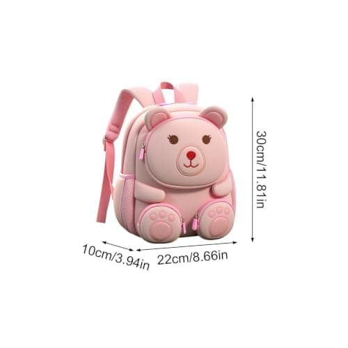 Children's Backpack with Shoulder Straps, pink, riferimento alla descrizione, Please refer to description — view 4